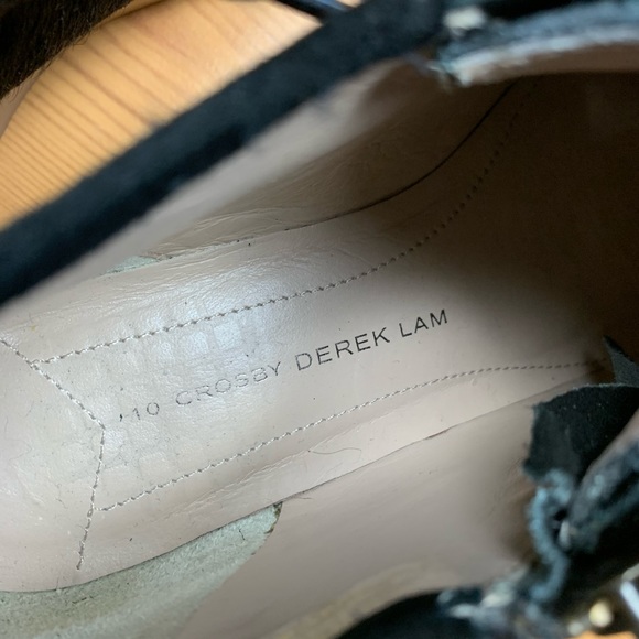 Derek Lam 10 Crosby Black Calf Fur Ezra Boot 7.5 - Picture 3 of 10